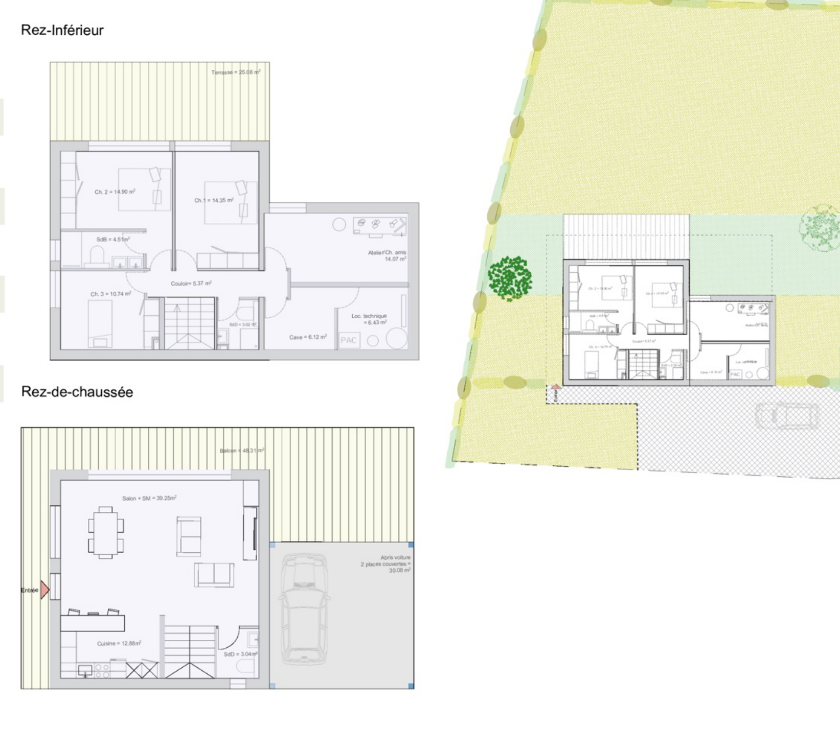 Plan Parcellaire Chalet B