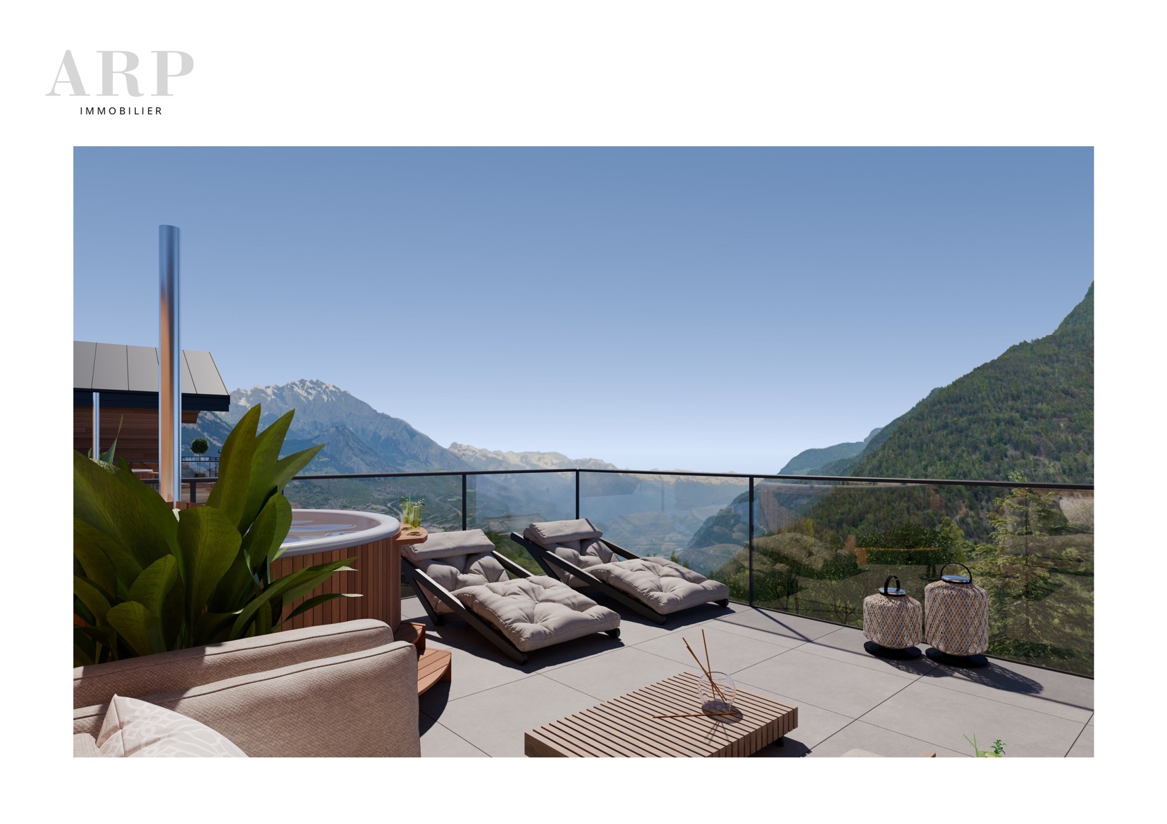 Vue panoramique depuis la terrasse